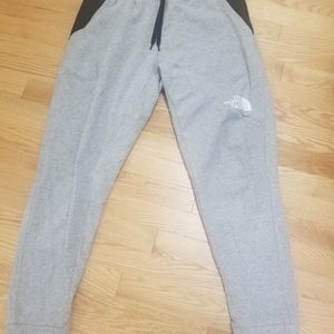 The north face fleece track pants × size medium